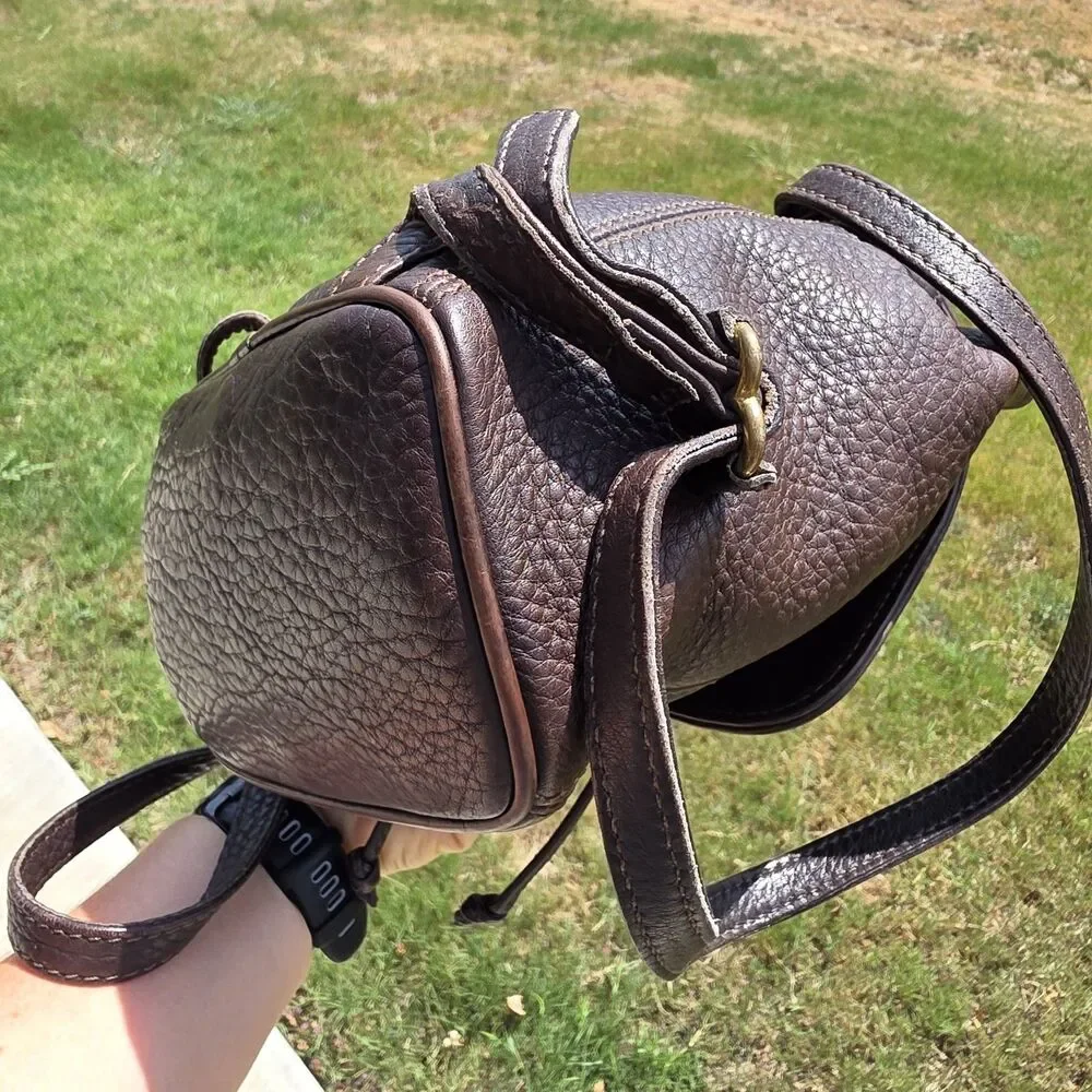 Vintage Coach 4925 Pebbled Leather Mini Backpack - Brown Color - Made in USA